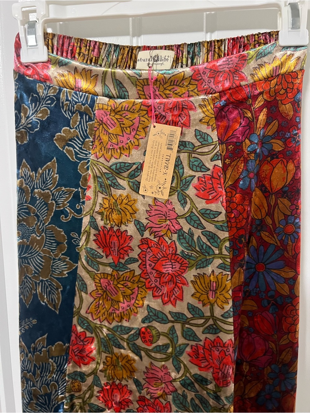 NWT Natural Life Velvet Boho Maxi Skirt XS - Picture 3 of 5